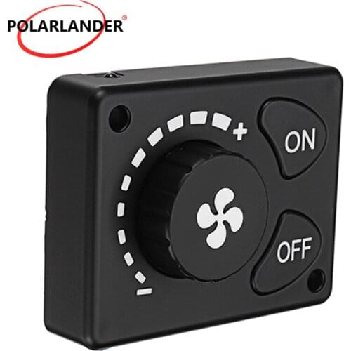 Car Heater 12V/24V Parking Heater Remote Control Truck Air Diesel Heater Black Monitor Control Knob Switch Car Track Air Heater