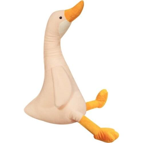 Big white goose plush toy doll cute doll duck doll girl sleeps to pacify pillow delicate soft boutique gift
