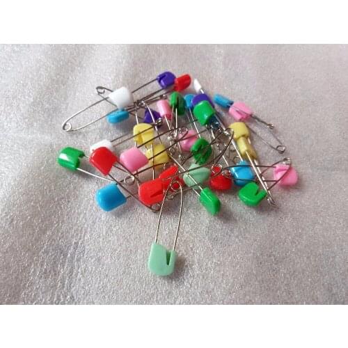 10pcs Baby Diaper Pins Colorful Multipurpose Plastic Safety Head baby safety pins iron pins needles