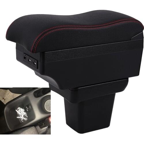 For Nissan Kicks Armrest Box central Store content Storage with cup holder USB interface products