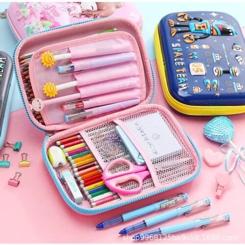 Unicorn pencil case Kawaii cute pencil box trousse scolaire large capacity pencilcase pen case school supplies for girls boy