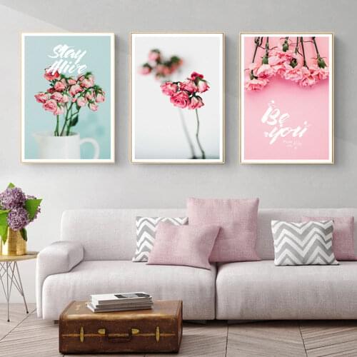 Floral wall sticker painting watercolor home decor living room wall art wallpaper bedroom decoration accessories kids rooms
