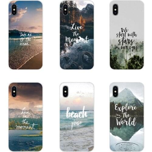 For Samsung Galaxy J1 J2 J3 J4 J5 J6 J7 J8 Plus 2018 Prime 2015 2016 2017 Cell Phone Case Cover Travel mountain sea beach quotes