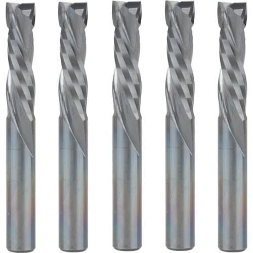 5pcs Up Down Cut 6MM AAA Solid Carbide CNC Router Endmill Compression Wood Tungsten End Milling Cutter Tool Bit