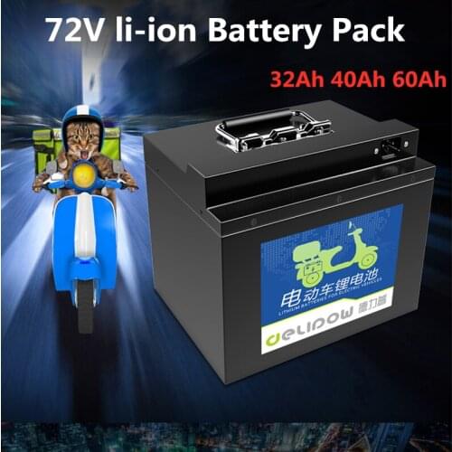GTK Rechargeable 72V 32Ah 40Ah 60Ah Lithium li-ion battery pack with BMS for electric scooter and skateboard + 84V 5A Charger
