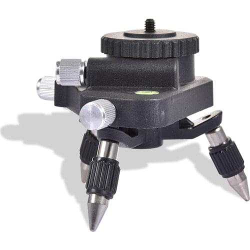 Laser Level Adapter Metal 360-Degree Rotating Adjustment Rotation Tripod Bracket Base Pedestal For 1/4" Interface Laser Level