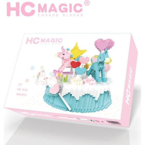 HC Mini building blocks Birthday Cake Model Food chips Toys for Kids Birthday Gifts Educational toys for Children 1016