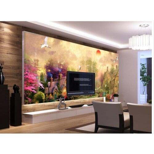 Wallpaper 3d mural for living room Oil painting landscape background wall classic painting wallpaper