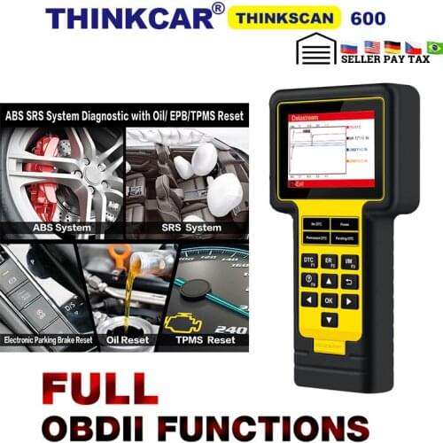 OBDII code reader THINKCAR TS600 ABS SRS Car scanner with Oil/EPB/TPMS Reset Service thinkcar Diagnostic Tool PK CR619 AL61
