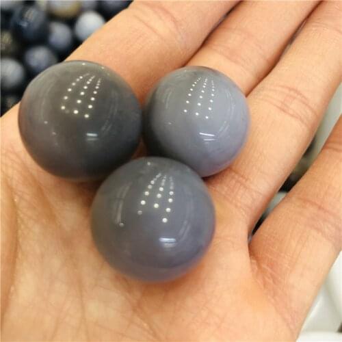 Natural gem grey agate agate ball crystal ball reiki healing ball home decor