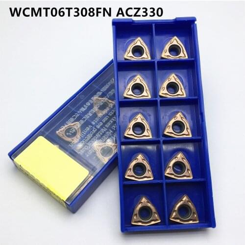 50pcs WCMT06T308 FN ACZ330 turning cnc lathe tool U-type violent drill bit wcmt 06t308 carbide cutting tool