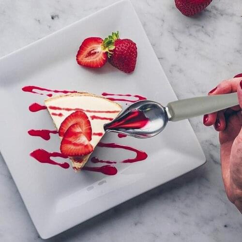 S/L Chef Pencil for Cake Coffee Decoration Stainless Steel Chef Dessert Decoration Pencil Anti-slip Accessories Draw Tools