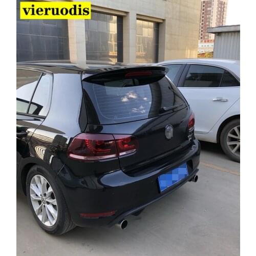 For volkswagen golf 6 spoiler 2010-2013 model golf 6 light High Quality ABS Material Car Rear Wing Primer Color spoiler
