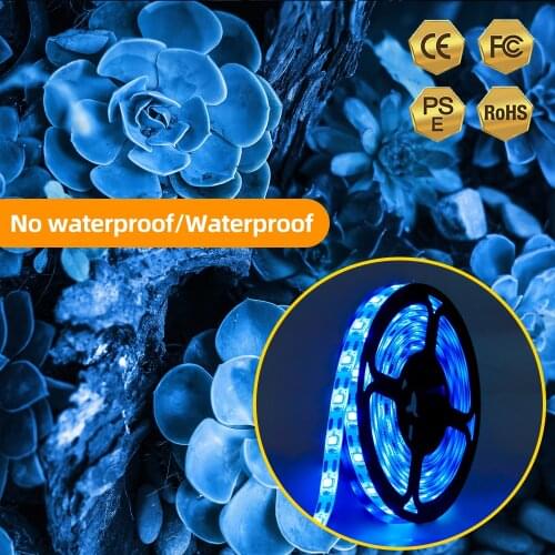 LED Grow Light DC 5V 2835 SMD Full Spectrum Dimmable Growth Light Strip Waterproof Plant Lamp Fitolampy 60LEDs/M For Seed Flower