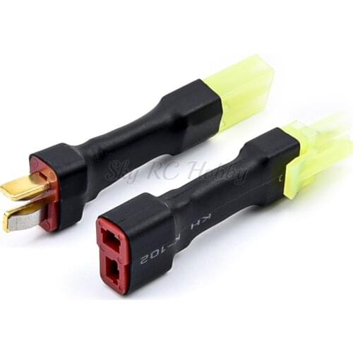 T Plug Male to Mini Tamiya Female / T Plug Female to Mini Tamiya Male Adapter Connector for Kyosho RC Battery ESC Toy Acce