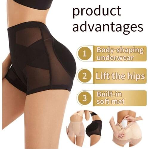 Womens shapewear abdominal pants underwear cross design fake butt plump hip Fengqi butt-lift underwear hip slimming underwear