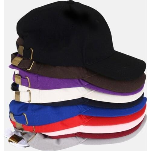 100PCS Cotton Snapback Cap Hip Hop For Man WomanCopper Buckle Hats Bone Unisex Baseball Cap Hat Fast shipping