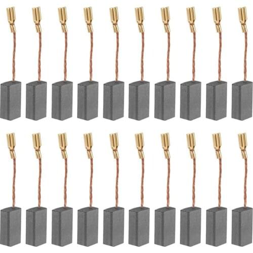 20 Pcs Carbon Motor Brushes, Replacement Angle Grinder Brush for Power Tool Repair Parts Retail