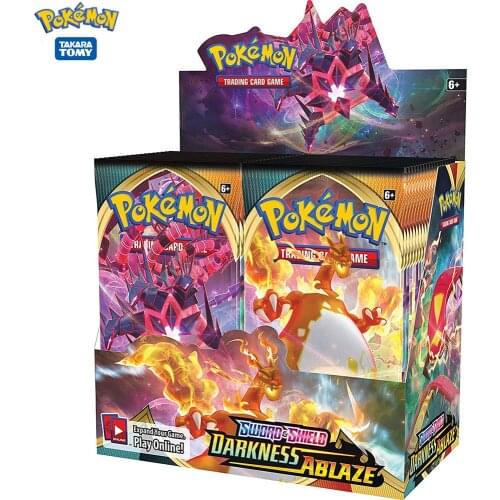 324Pcs/Box Darkness Ablaze Pokemon Cards English Evolutions Hidden Fates Booster Collectible Trading Card Game Children Toy