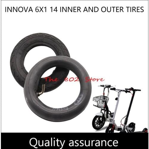 6x1 1/4 Tire 6 Inch Pneumatic Triangle pattern inner outer Tire for Motorcycle Scooter Inflation Wheel Electric Scooter E-bike