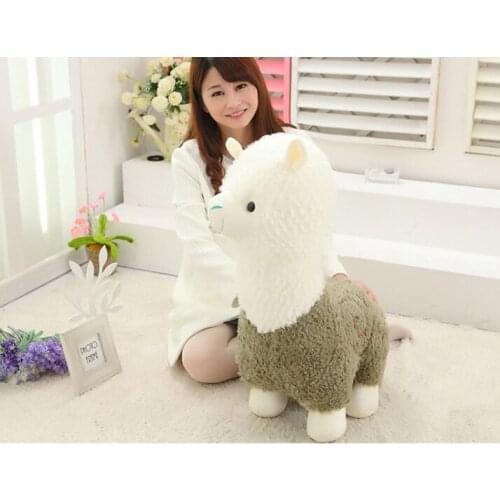 Large 65cm green&white alpaca plush toy soft doll sleeping pillow Christmas gift b1234