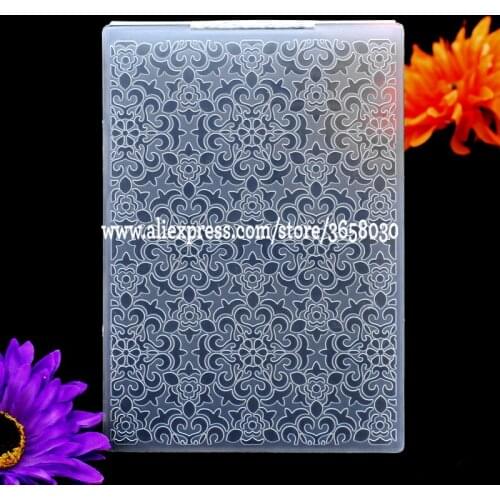 Flower Decoration Plastic Embossing Folder For Scrapbook DIY Album Card Tool Plastic Template 12.5x17.8cm 8070864