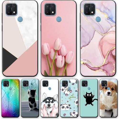 For OPPO A15 Case OPPOA15 2020 6.52 inch Silicone Bumper Soft Back Cover Phone Cases For OPPO A15 A 15 CPH2185 Case Cute Shell