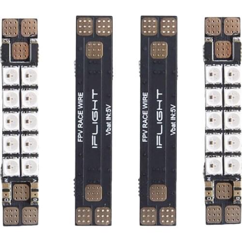 HIINST 2020 NEW 4Pcs iFlight 40A PDB w/RGB Multi-colors Led strips/Race Wire For FPV Drone