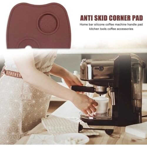 Coffee Espresso Tampering Tamper Silicone Coffee Tamper Mat Espresso Coffee Tamping Holder Anti-Slip Corner-Pad