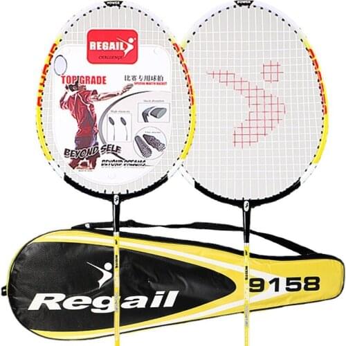 2pcs Professional Badminton Rackets Set Family Double Badminton Game Racquet Light Weight Playing Trainning Badminton Raquette
