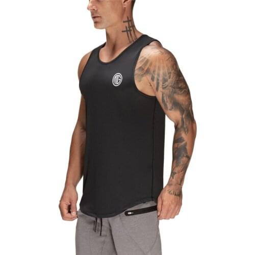 Workout Summer Mesh Fitness Quick Dry Vest Tank Top Men Musculation Gym Clothing Bodybuilding Singlets Sports Sleeveless Shirt