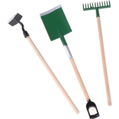 1:12 Scale Dollhouse Miniature Garden Tools for Dolls House Garden Scenery Model Furniture Decor