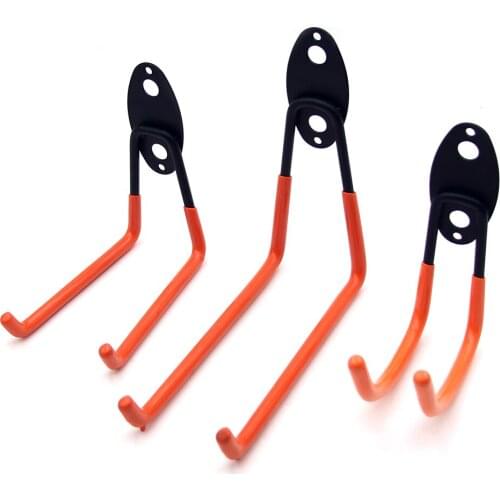 Multifunction Storage Hooks Wall-mounted Non-slip Garage Hanger for Organizing Ladders Bulk Items Bikes