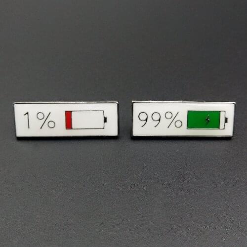 Fashion Enamel Cartoon Pins Brooches Funny phone charging Badges Bags Metal Pin Gifts Jewelry Brooch DIY Clothes Backpack