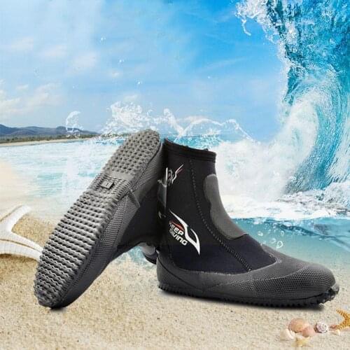 Neoprene Diving Vulcanized High-Top Diving Boots Non-Slip Harpoon Adult Boots Fins Diving Warm Diving Boots Multifunctional N6O8