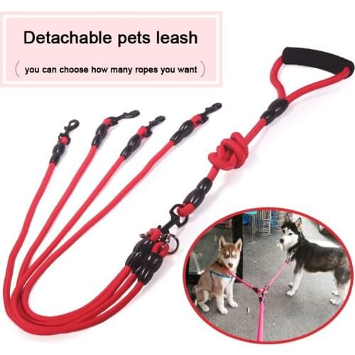 Pet Dog Leash Walk Two and More Dogs Nylon Double Dual Two Pets Dogs Leash 2 Way Coupler Walk Dogs Collars Harness Leads Pets