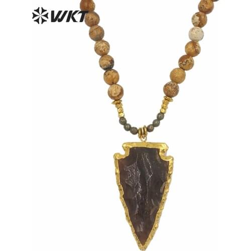 Wholesale Fashion long picture round beads pendant necklace, Elegant handmake 8mm beads long necklace