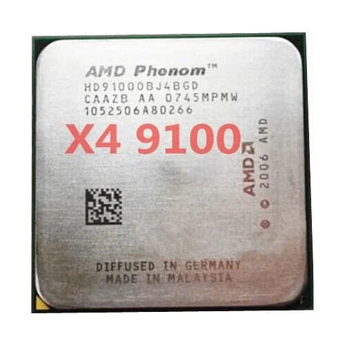 AMD Phenom X4 9100 CPU Processor Quad-CORE (1.8Ghz/ 2M /65W / 2000GHz) Socket am2