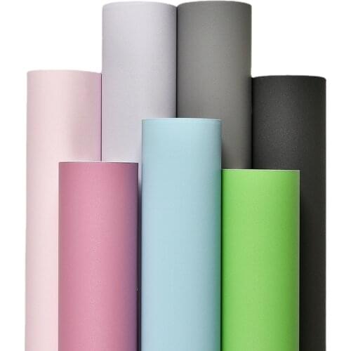 3/5/10M Solid Matte Vinyl self adhesive Wallpaper For Walls DIY Waterproof Wall Stickers Home Decor Films Living Room Kitchen