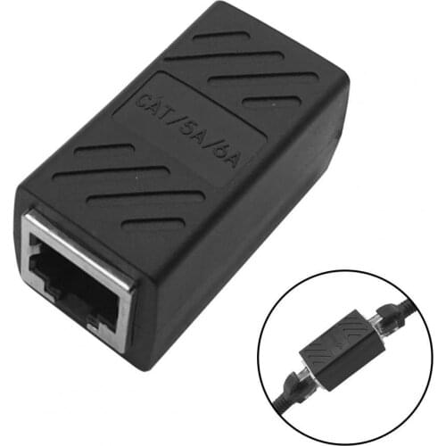 Mini Dual Ports RJ45 Lan Network Connector Cable RJ45 LAN Ethernet Cable Extender Plug Converter Adapter for Router