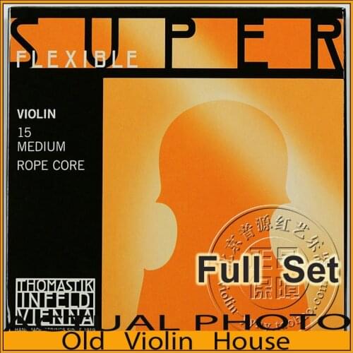 Thomastik Superflexible (15) Violin Strings , Aluminum E, Full set,made in Austria ,Hot sell