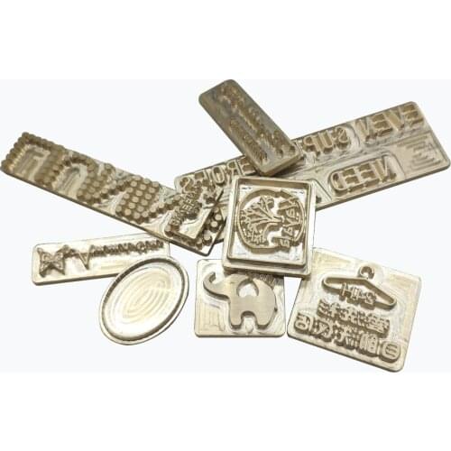 Custom Embossing Leather Hot Stamping Foil Copper Mold Leather Stamps Letters Set Of Steel Impact Stamps for pu leather labels