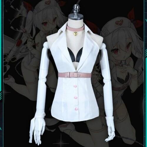 Azur Lane No.130 Vampire White Devil Cosplay Costume Uniform Outfit Nurse Dress Halloween Carnival Costumes for Women Full Set