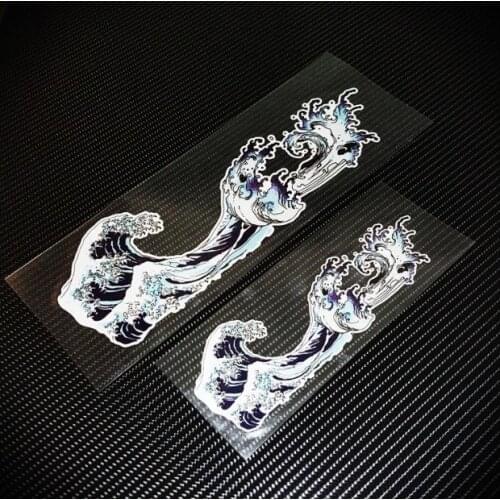The Great Wave Off Kanagawa Japan Car Stickers Vinyl JDM Drift Motorcycle Racing Reflective Decals For Window Vans