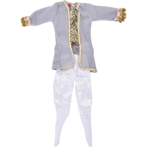 1 Set fashion Handmade Shirts with Pants Clothes Outfits for Barbie Ken Doll Clothing For Girls Gifts high quality