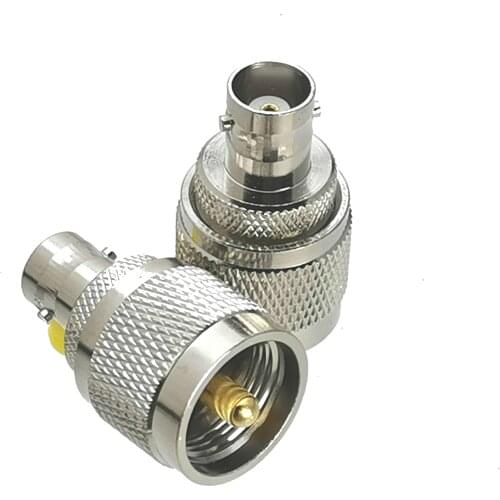 10pcs UHF Male PL259 PL-259 Plug to BNC Female Jack RF Coaxial Adapter Connector