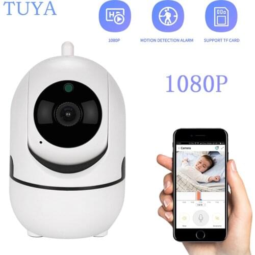 1080P IP Camera Tuya APP Automatic Tracking Home Security Indoor Camera Surveillance Wireless WiFi IP Camera Baby Monito