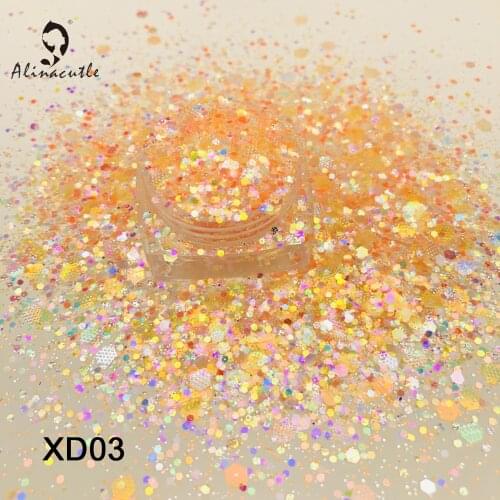 15g/Jar Mixed Color Diamond Sequins In Mixed Sizes For Nails Art Handmade Craft Accessories Scrapbook Shakes DIY Sequins