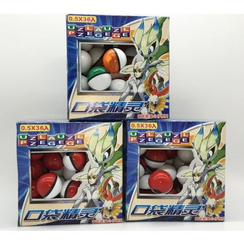 36 Pcs/SET POKEBALL Original Pokemon Toys Ball with Figure Collection Model Dolls Toys for Children Birthday Gifts