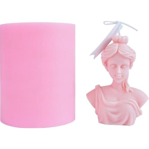 3D Silicone Soap Mold DIY Handmade Crafts Cake Making Tool Famous Sculpture Gypsum Statue Mould